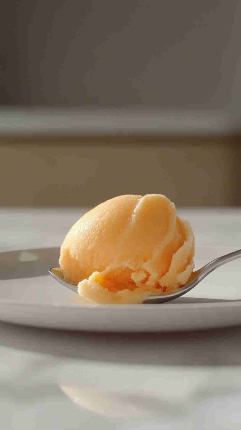 Sugar-Free Peach Sorbet