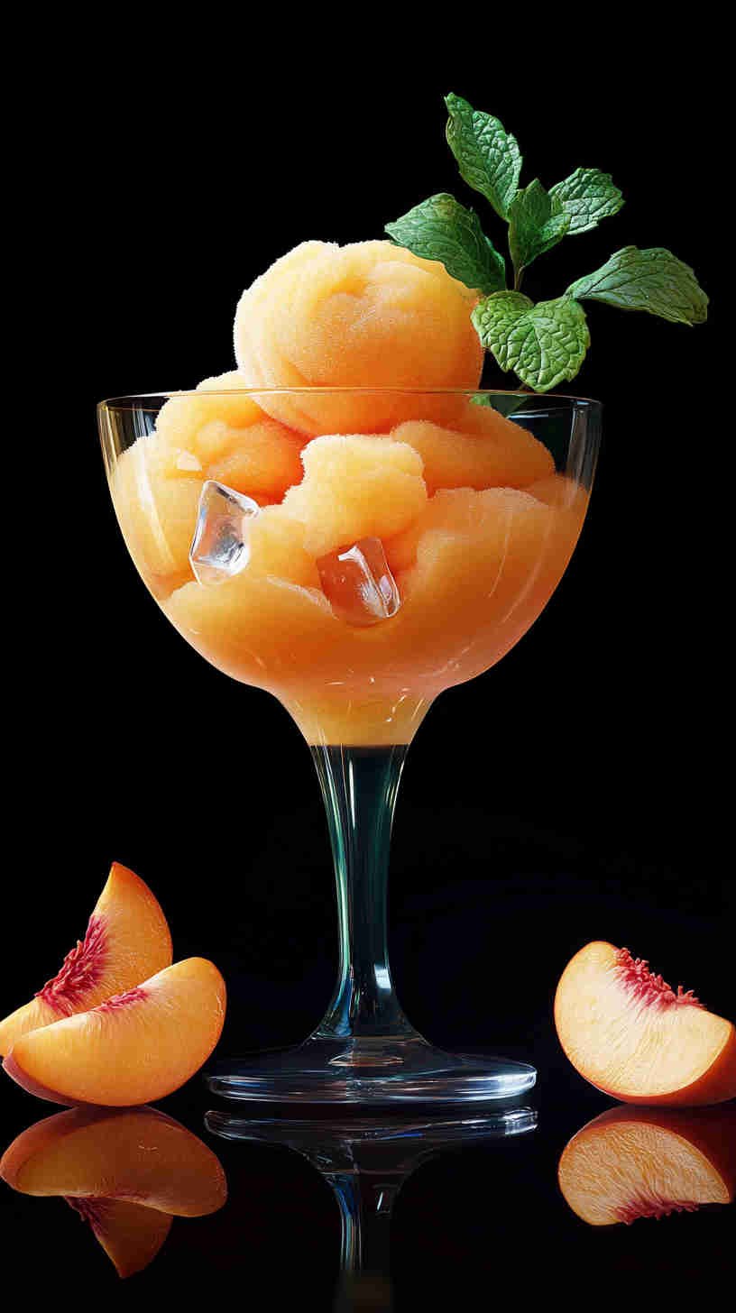 Sugar-Free Peach Sorbet