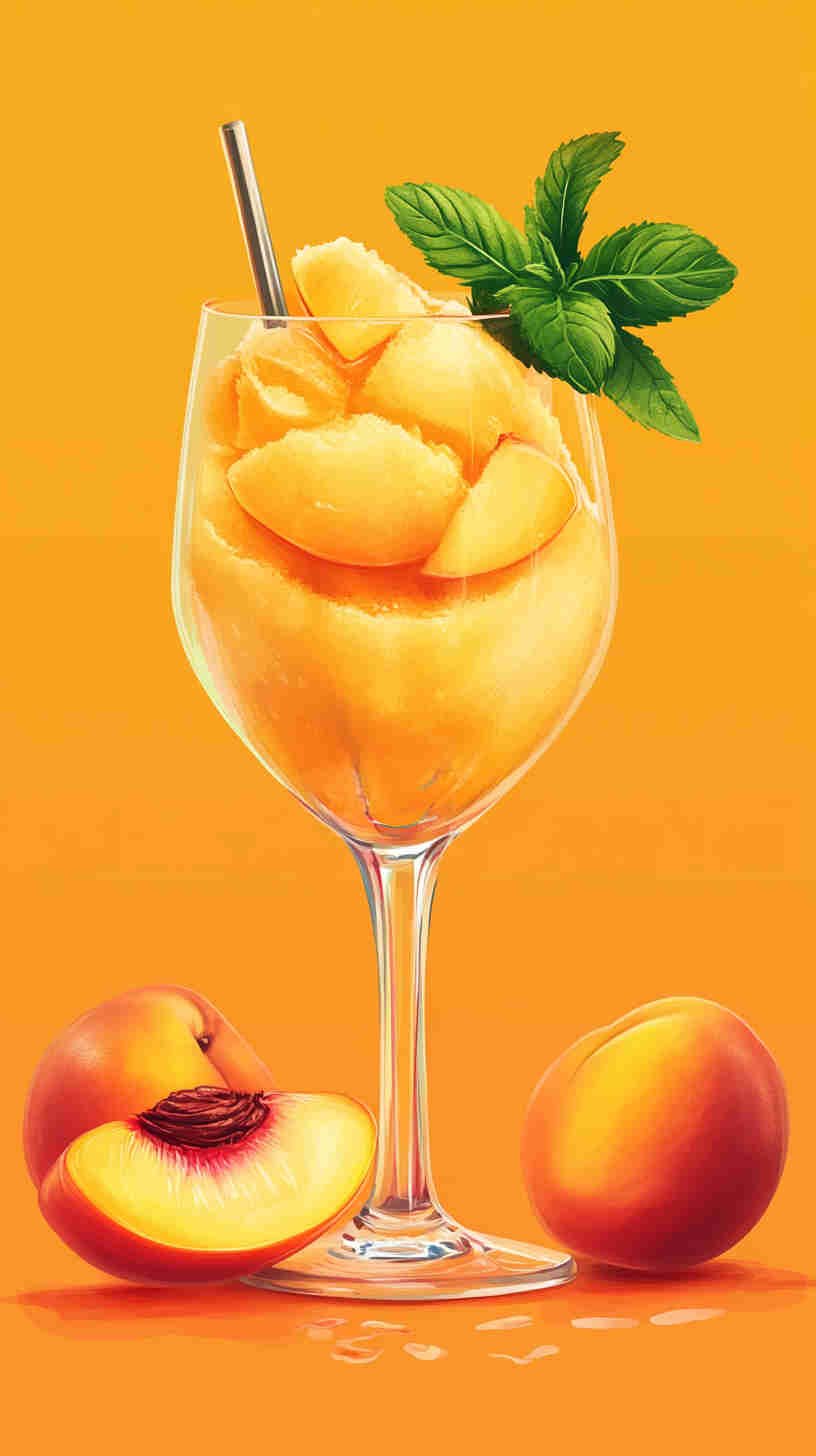 Sugar-Free Peach Sorbet
