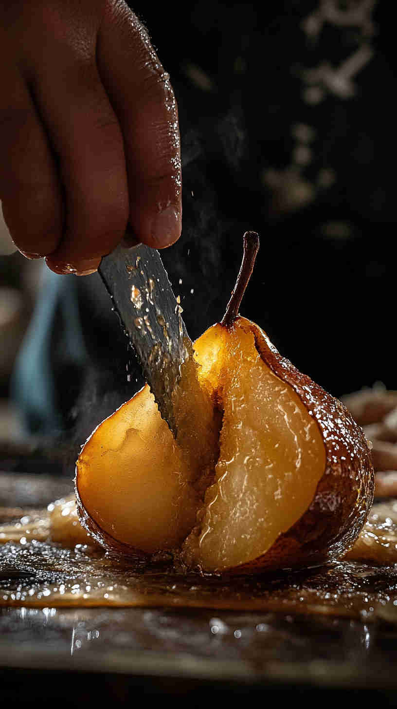 Sweet and Creamy Baked Pears