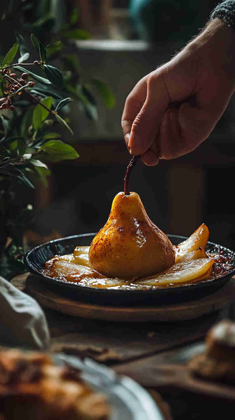 Sweet and Creamy Baked Pears