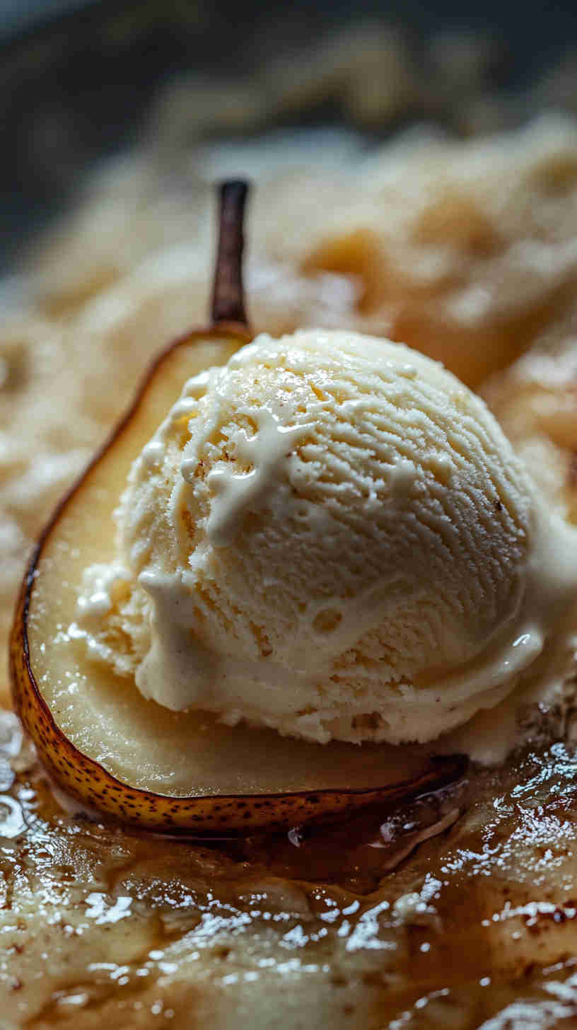 Sweet and Creamy Baked Pears
