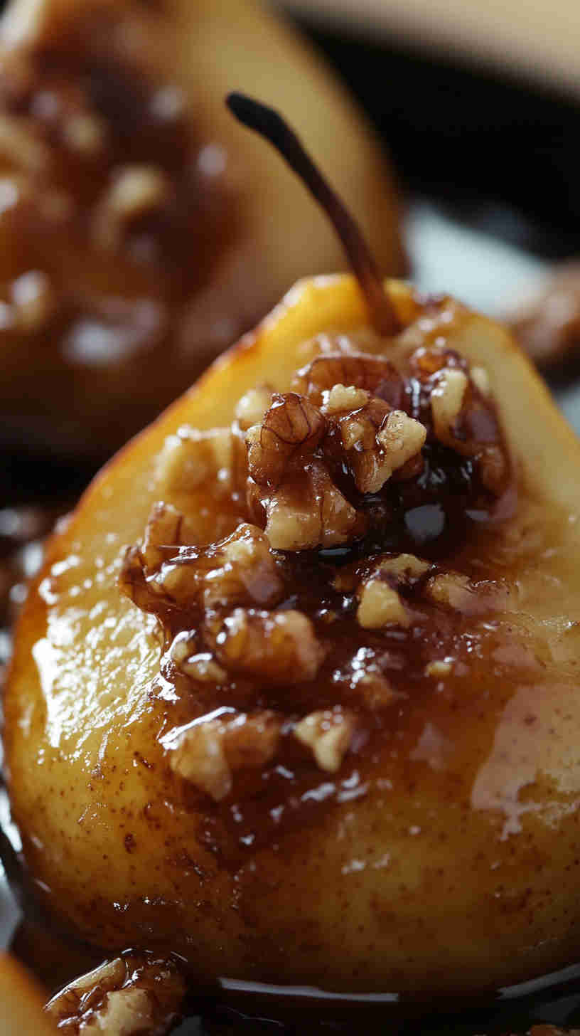 Sweet and Creamy Baked Pears
