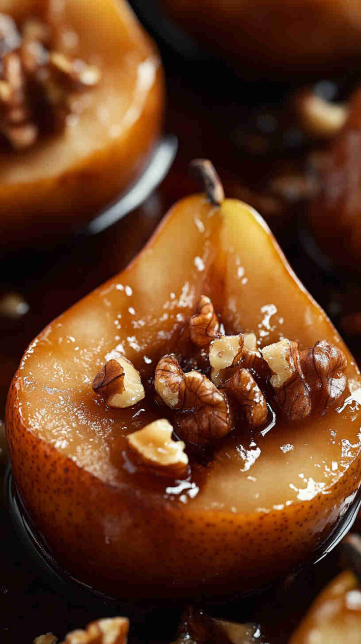 Sweet and Creamy Baked Pears