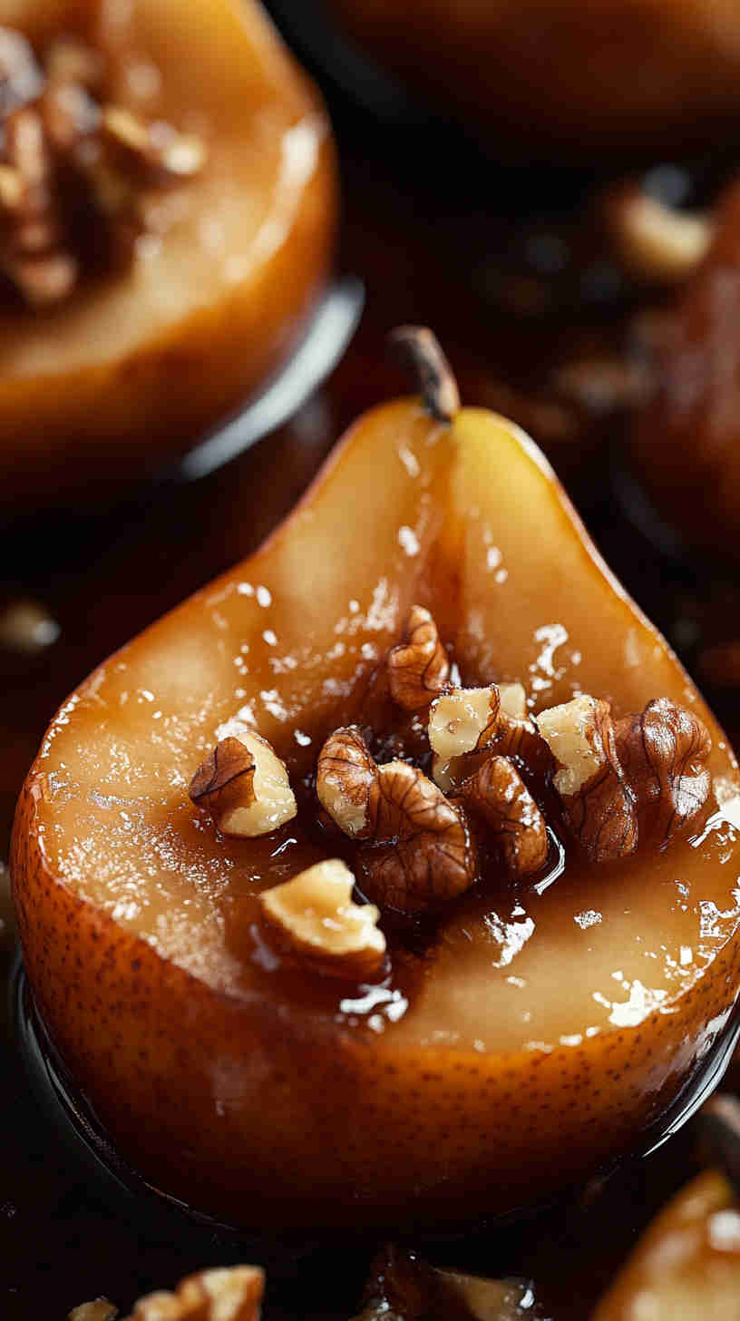 Sweet and Creamy Baked Pears