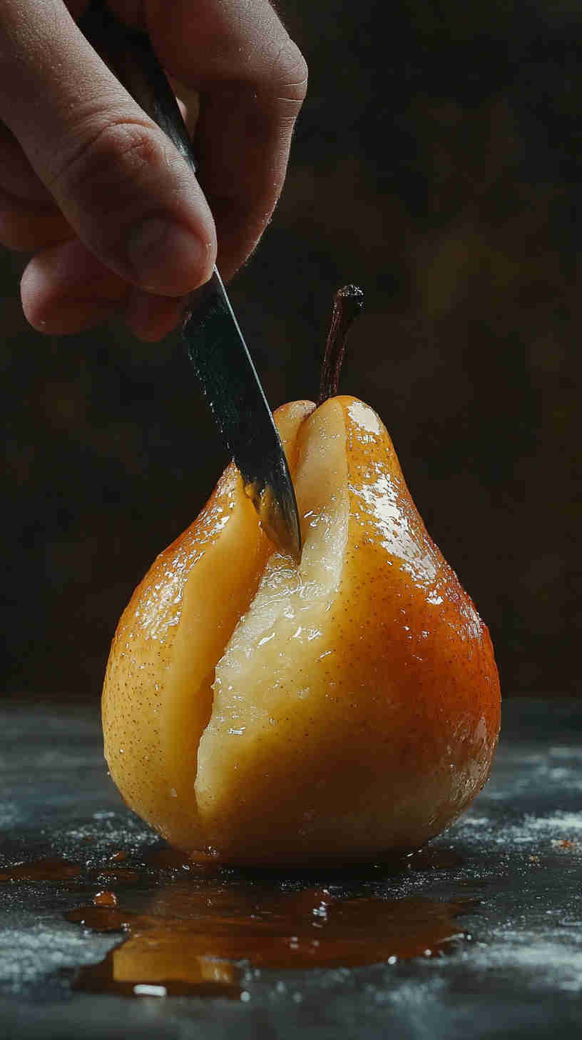 Sweet and Creamy Baked Pears