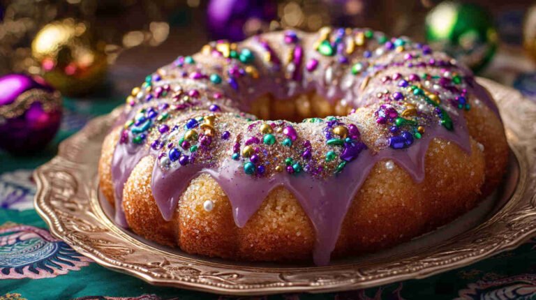 Traditional New Orleans King Cake