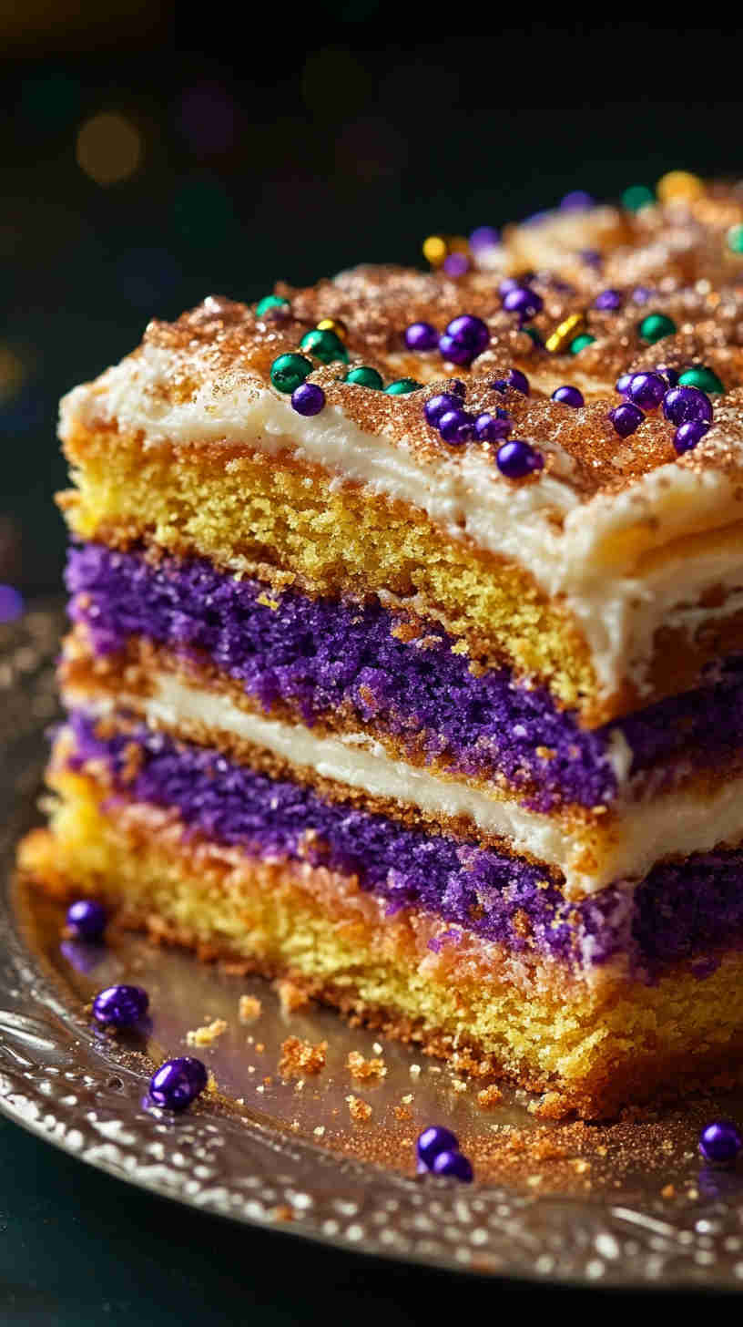 Traditional New Orleans King Cake
