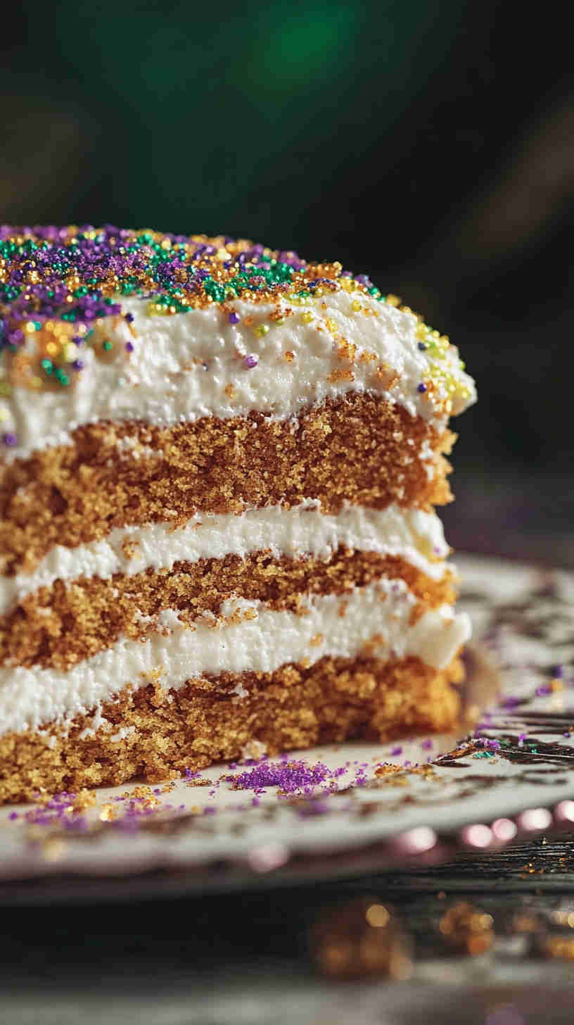 Traditional New Orleans King Cake