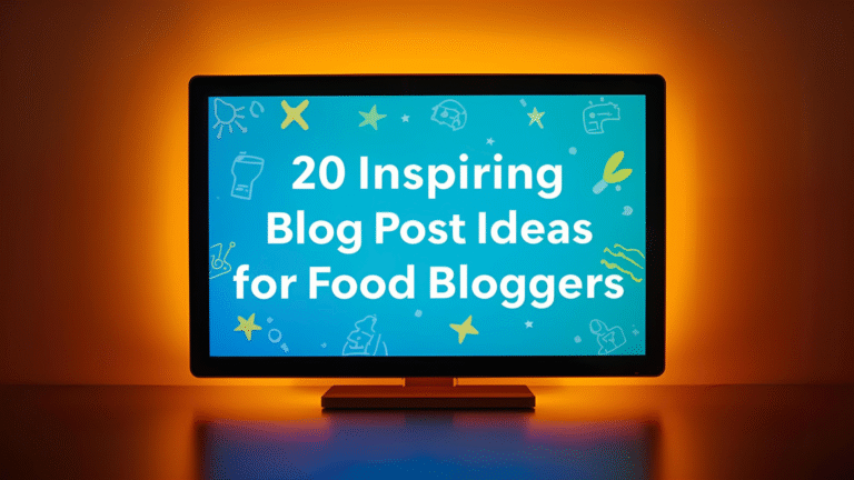 20 Inspiring Blog Post Ideas for Food Bloggers in 2024