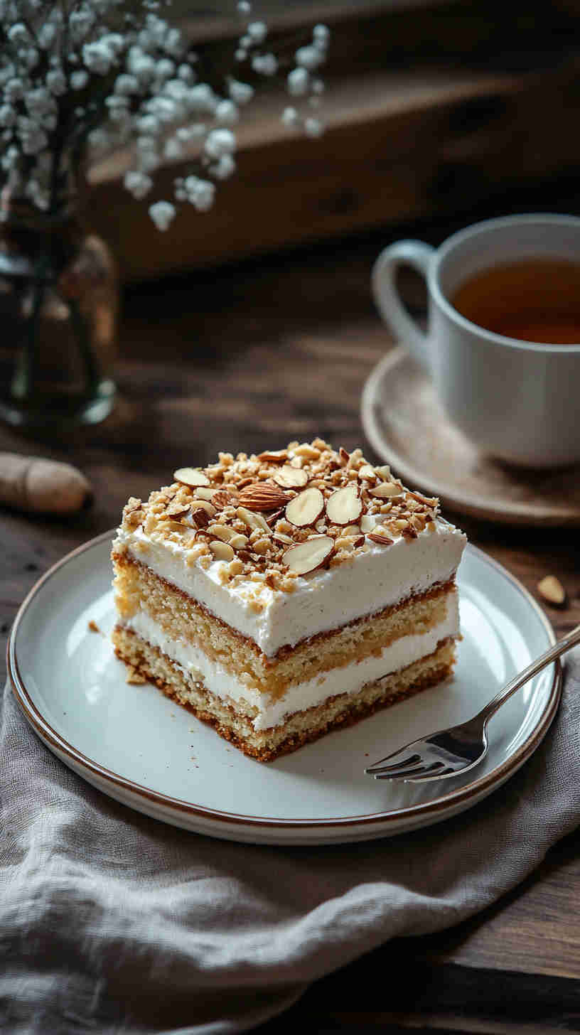 Vanilla Almond Protein Cake