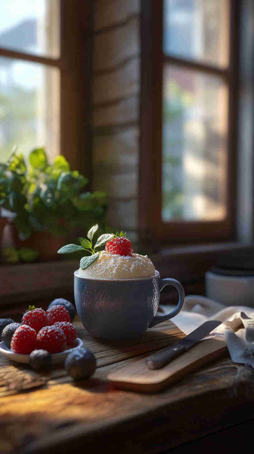 Vanilla Protein Mug Cake