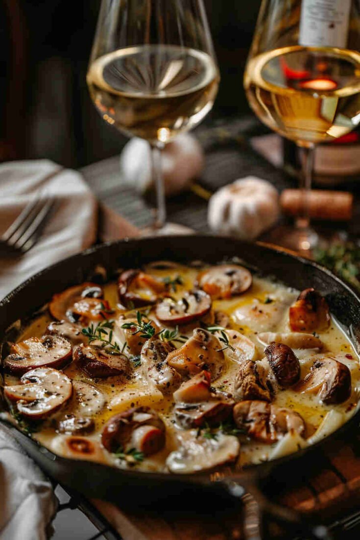 Baked Garlic Butter Mushrooms