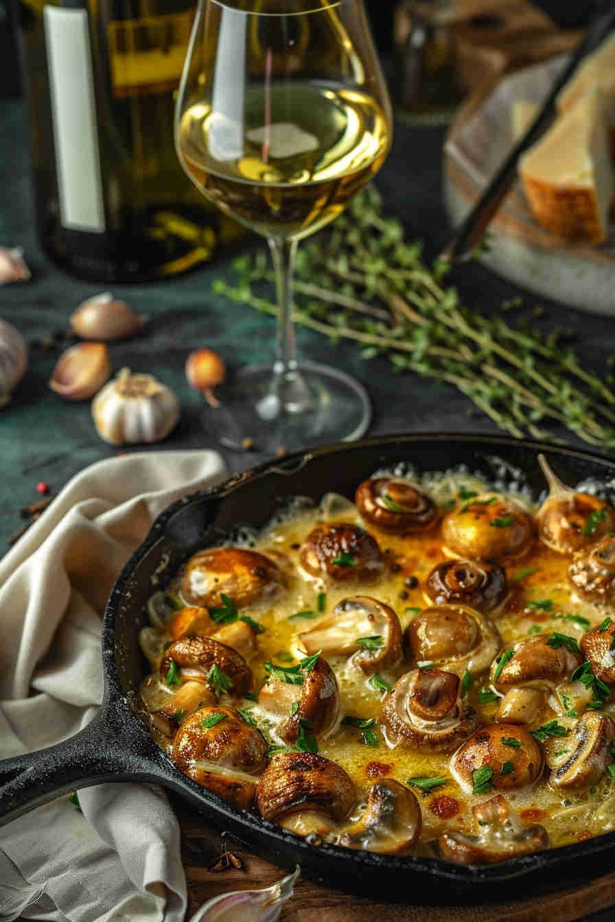 Baked Garlic Butter Mushrooms