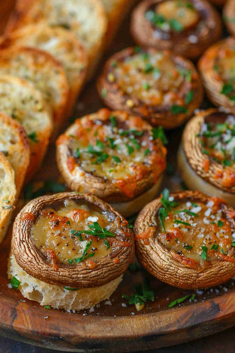 Baked Garlic Butter Mushrooms