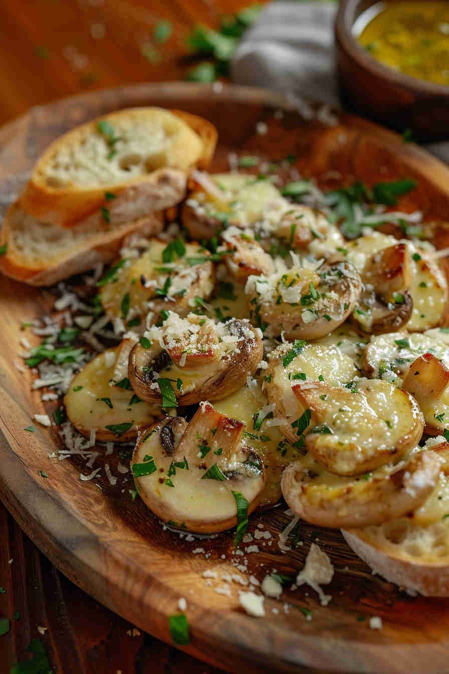 Baked Garlic Butter Mushrooms