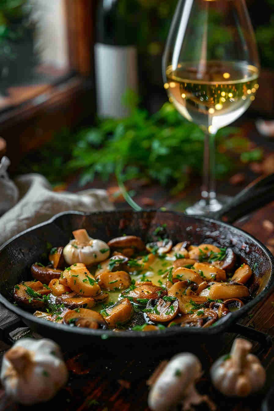 Baked Garlic Butter Mushrooms