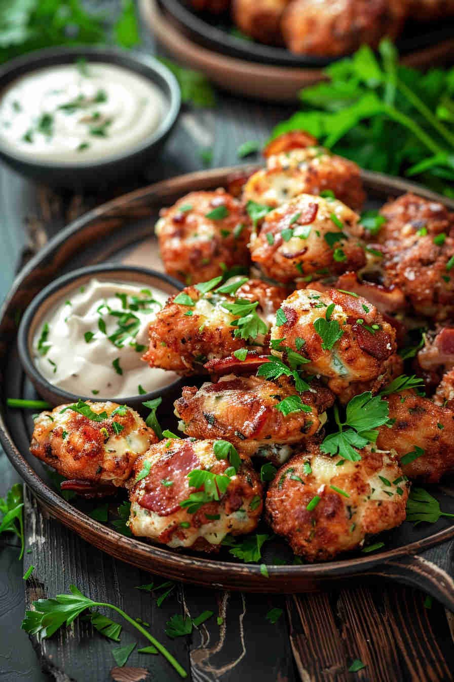 Blue Cheese and Bacon-Stuffed Mushrooms