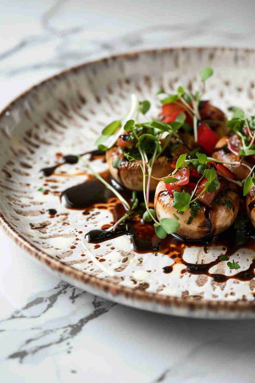 Caprese Salad-Stuffed Mushrooms