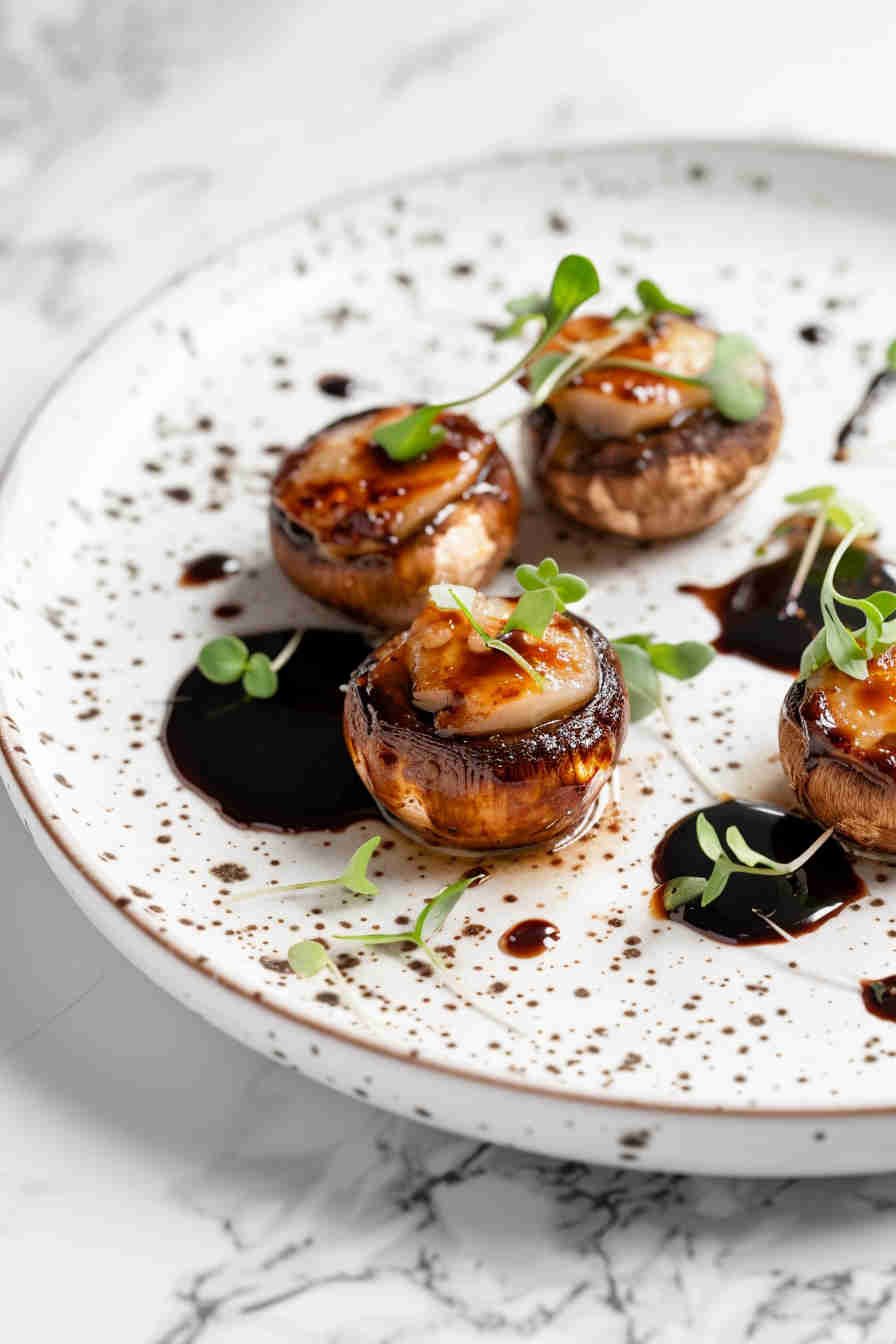 Caprese Salad-Stuffed Mushrooms