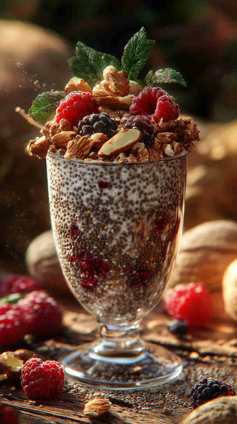 Chia Seed Pudding with Nuts