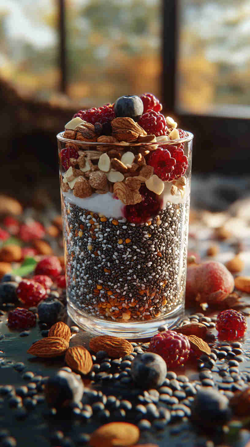 Chia Seed Pudding with Nuts