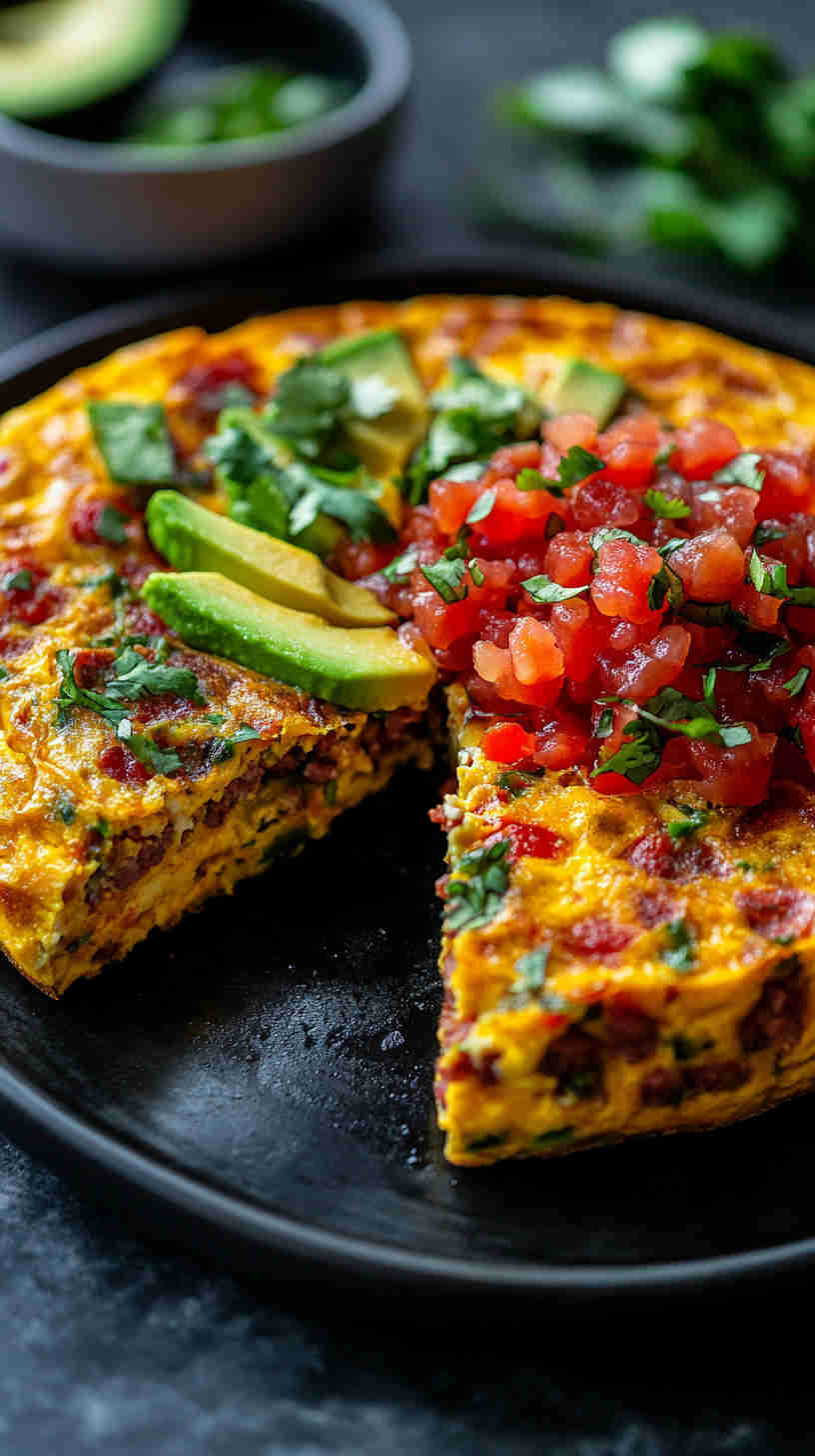 Chorizo & Avocado Frittata