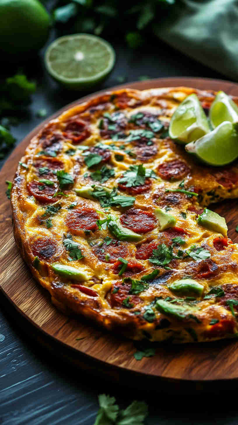 Chorizo & Avocado Frittata