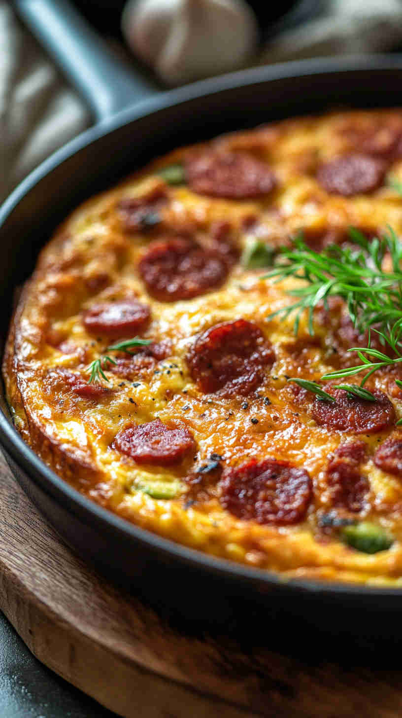 Chorizo & Avocado Frittata