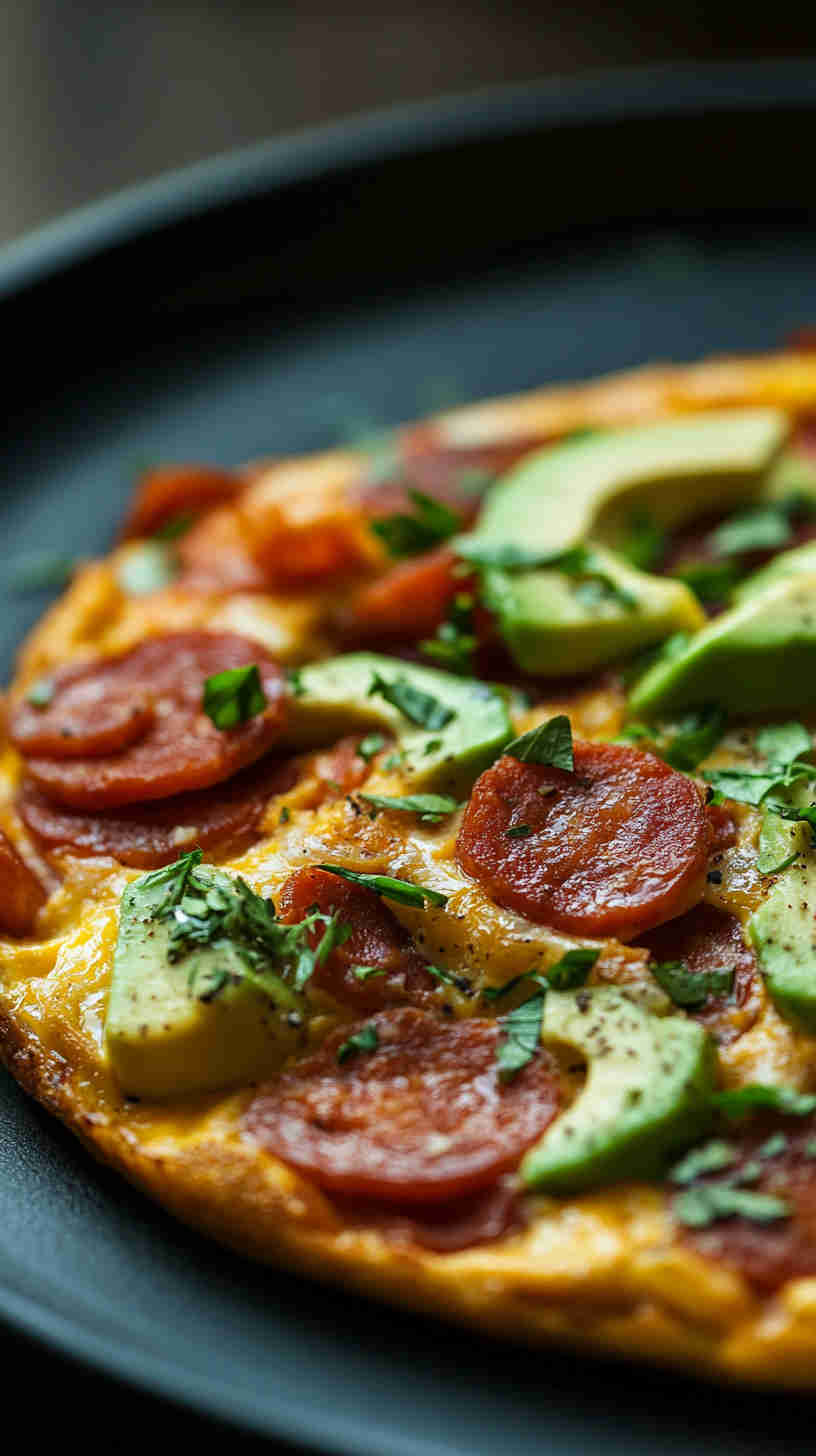 Chorizo & Avocado Frittata