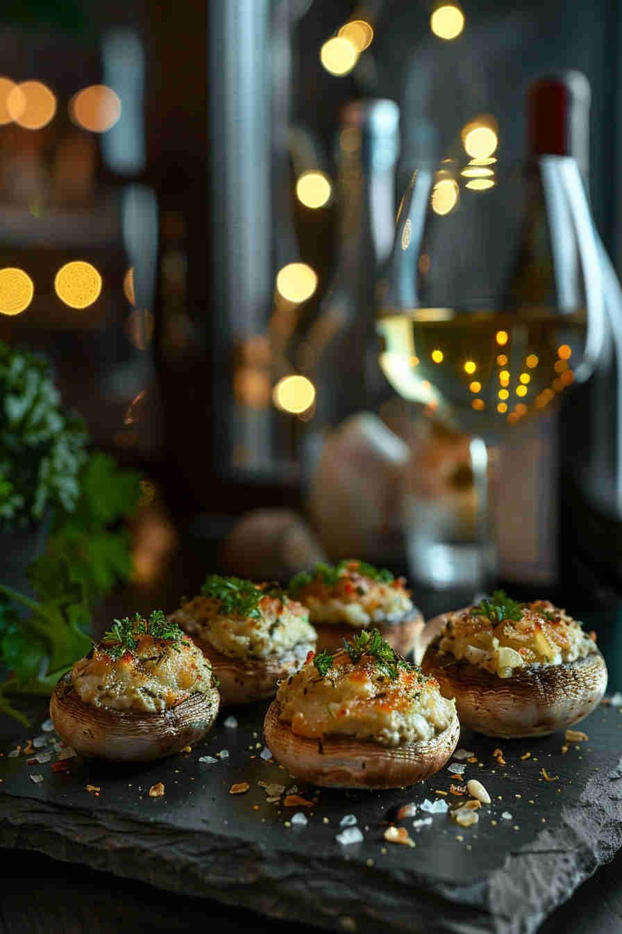Classic Garlic and Herb Stuffed Mushrooms