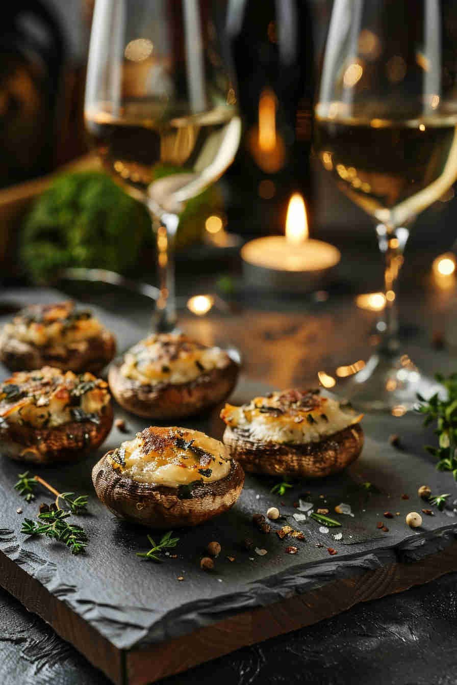 Classic Garlic and Herb Stuffed Mushrooms