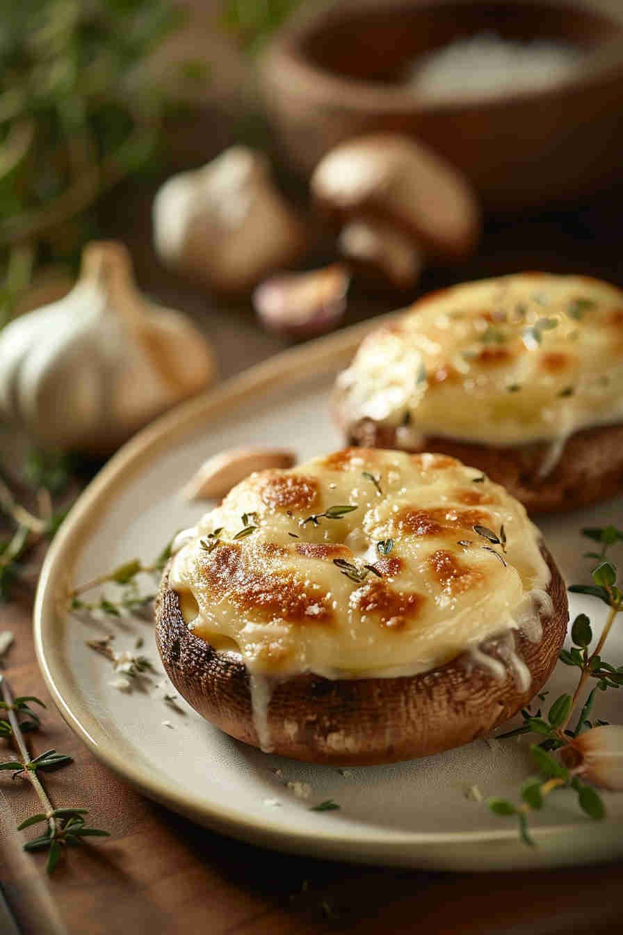 Classic Garlic and Herb Stuffed Mushrooms
