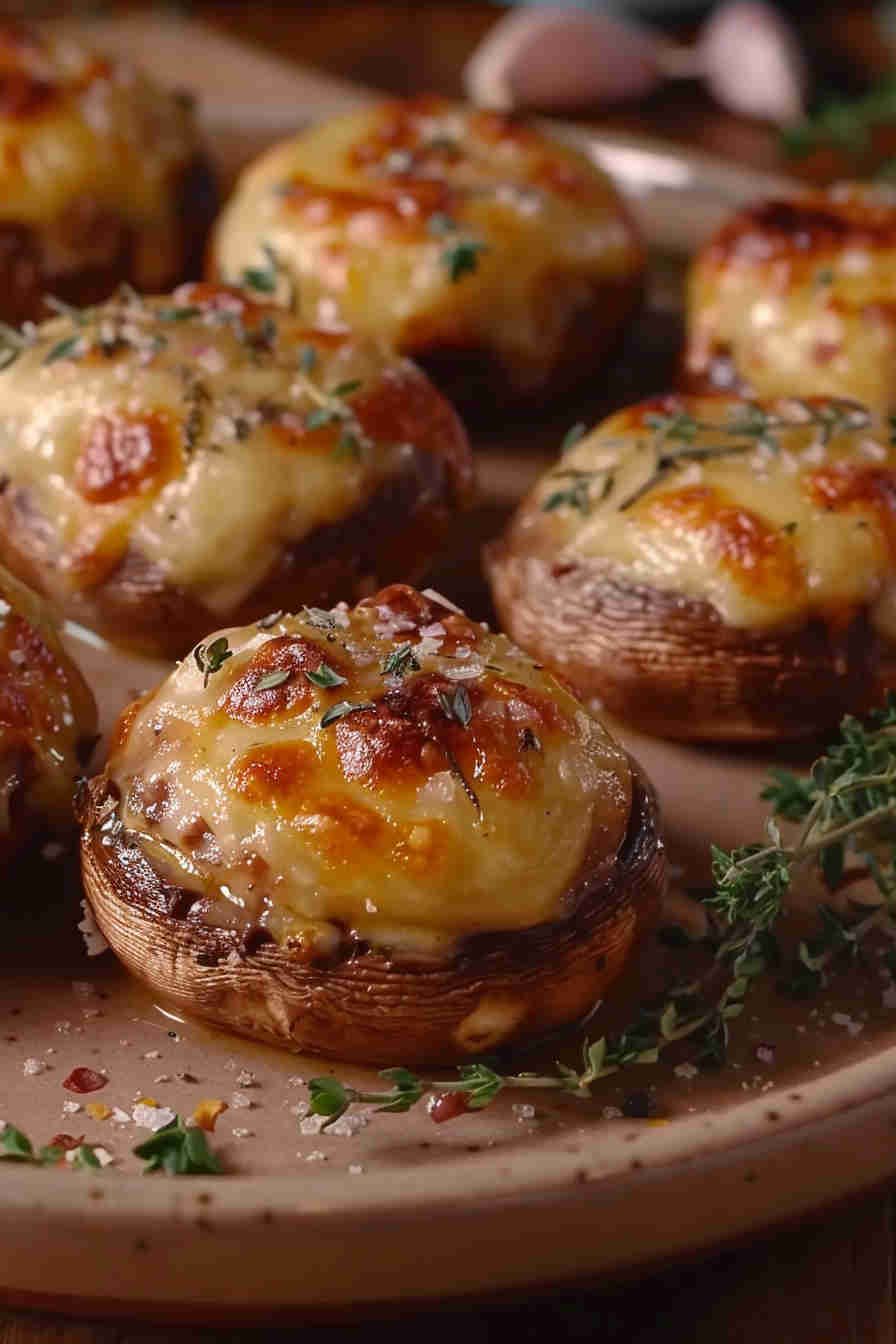Classic Garlic and Herb Stuffed Mushrooms