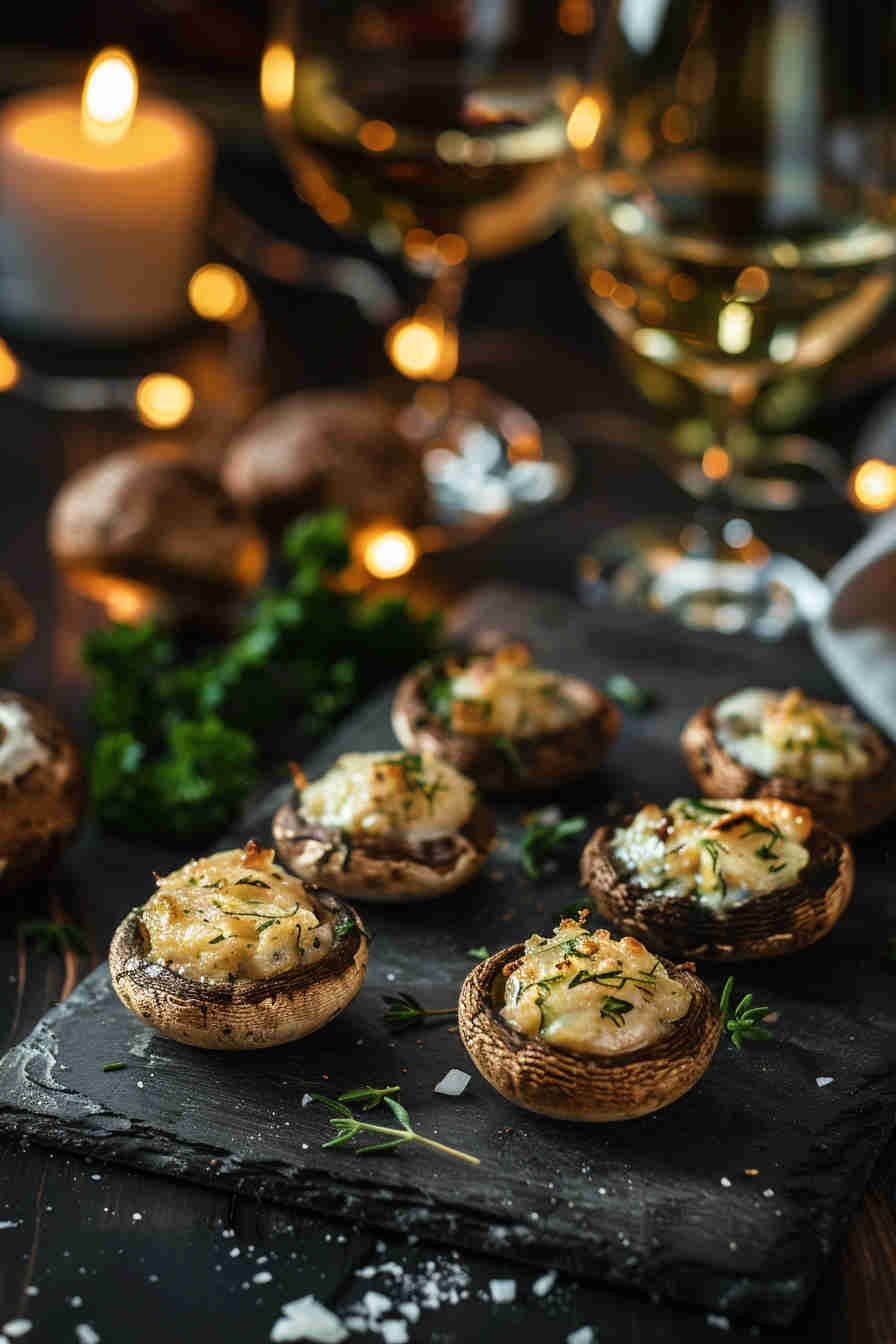 Classic Garlic and Herb Stuffed Mushrooms