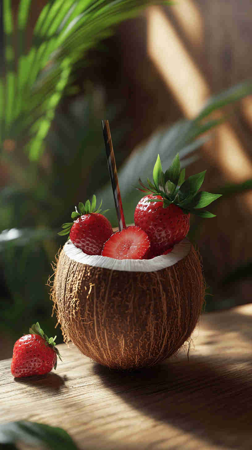 Coconut & Strawberry Acai Refresher