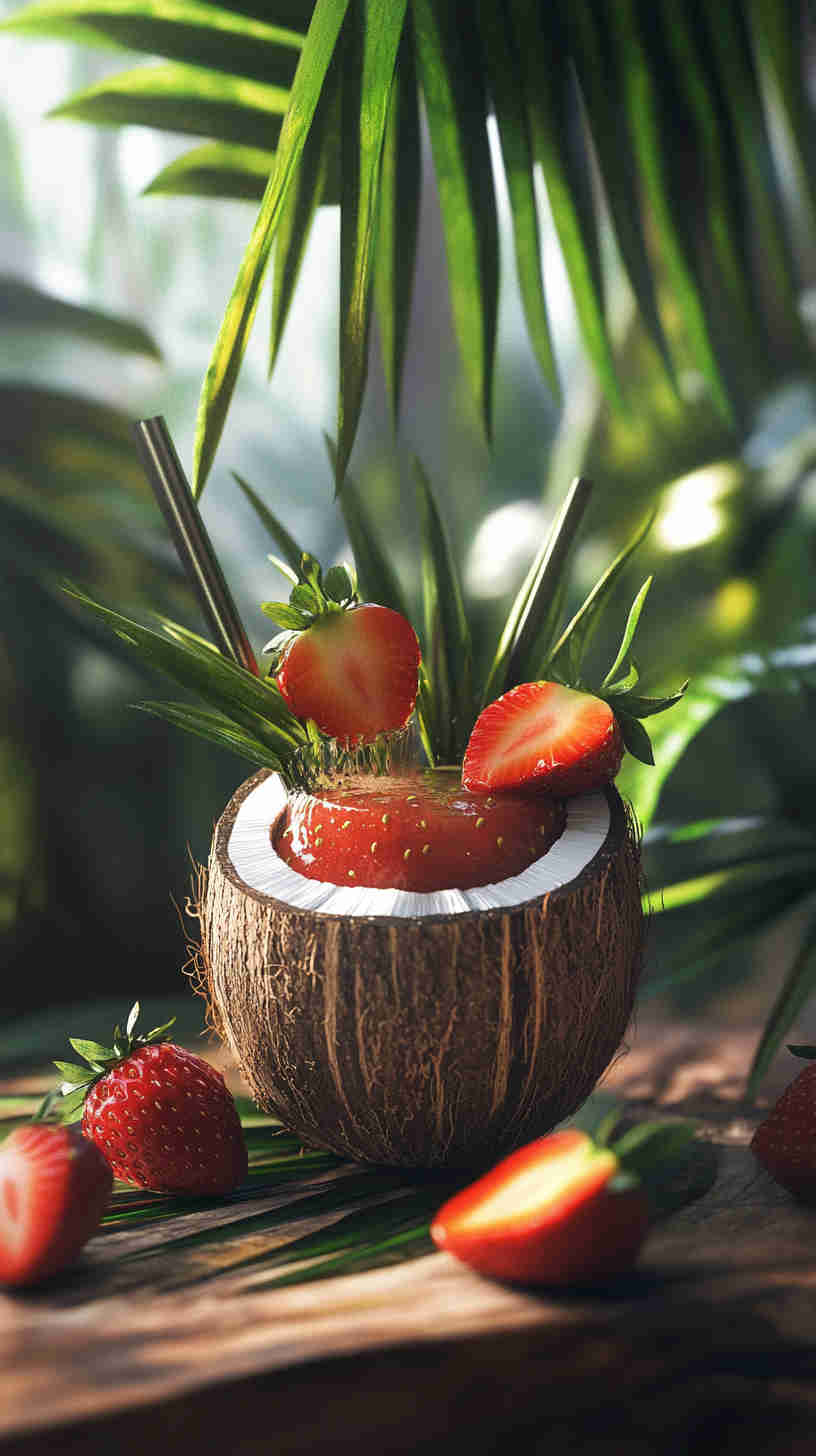 Coconut & Strawberry Acai Refresher