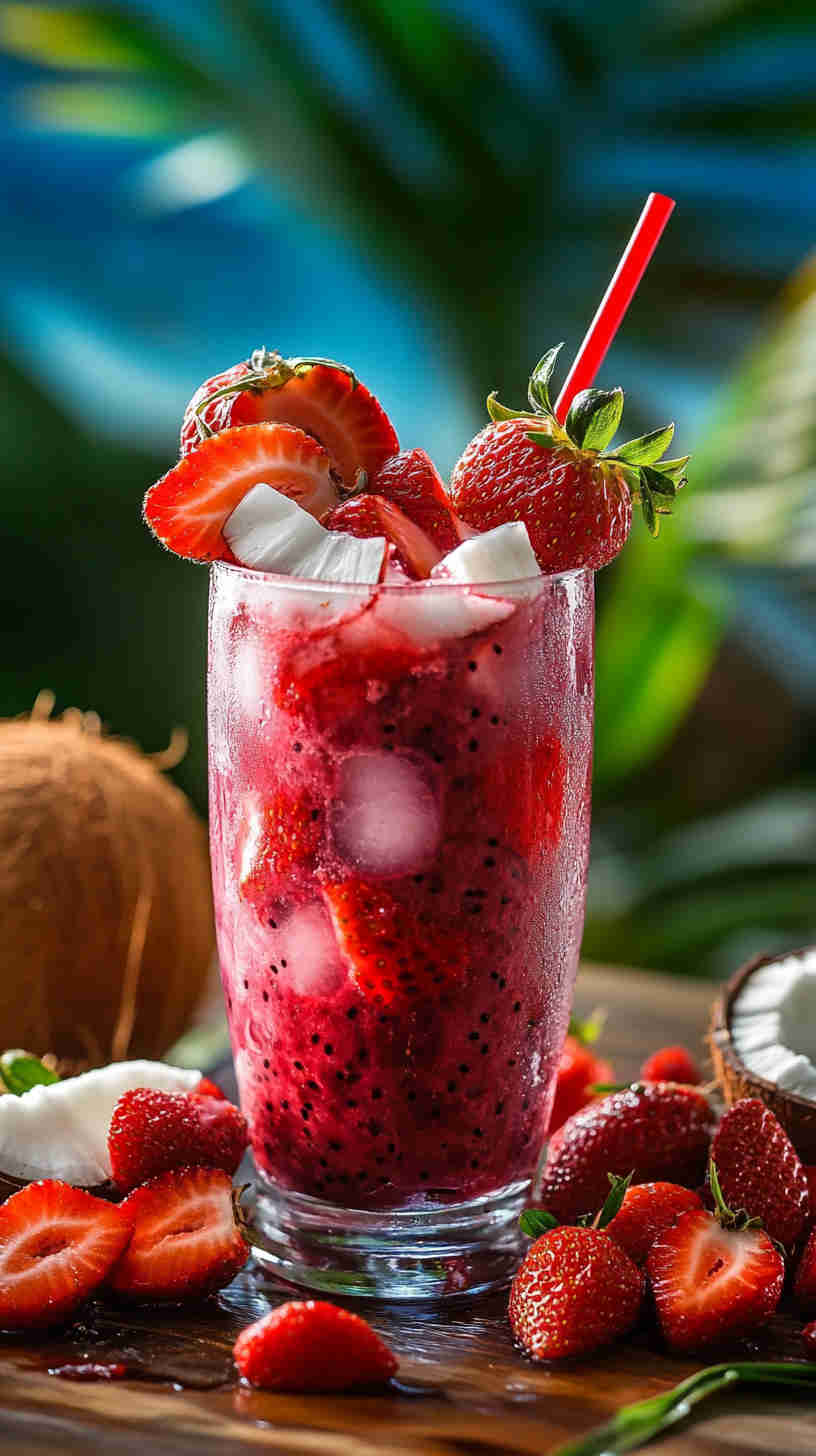 Coconut & Strawberry Acai Refresher
