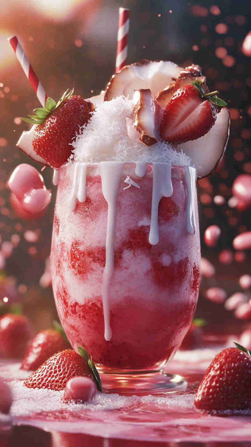 Coconut & Strawberry Acai Refresher