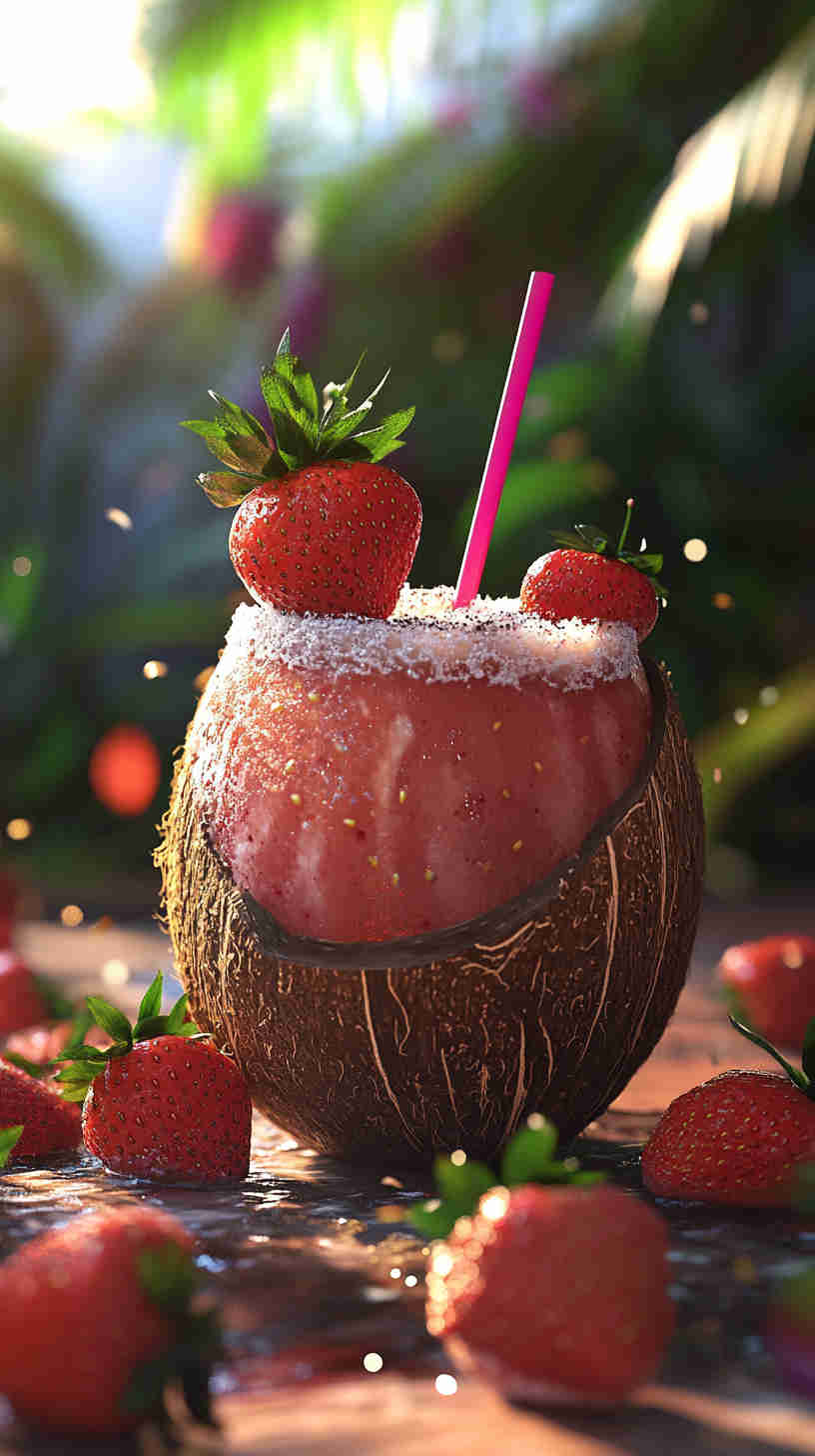 Coconut & Strawberry Acai Refresher