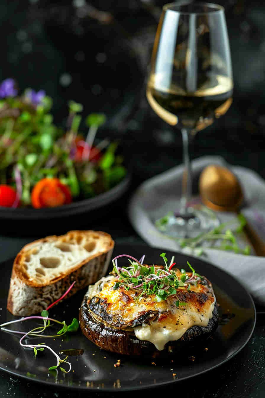 Creamy Cheese-Stuffed Portobellos