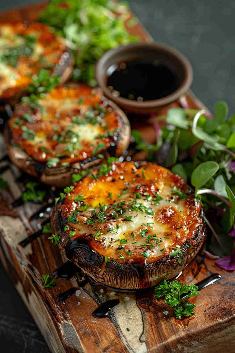Creamy Cheese-Stuffed Portobellos