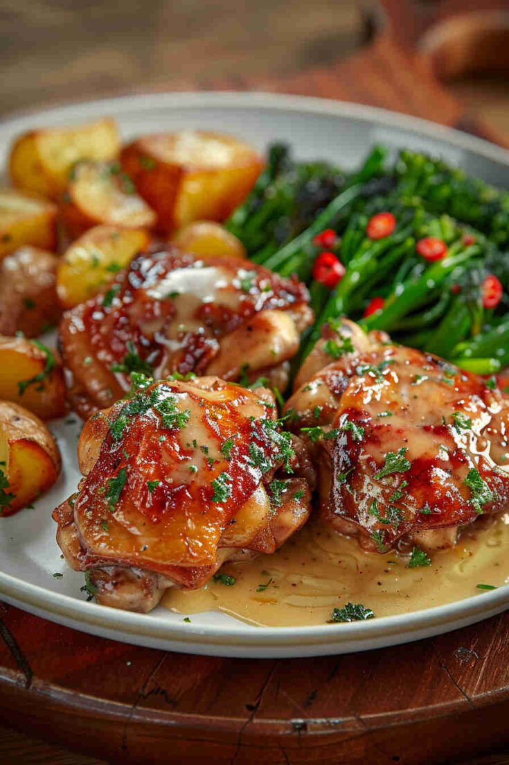 Creamy Garlic Butter Chicken Thighs