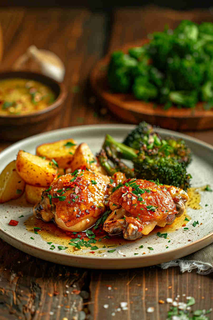 Creamy Garlic Butter Chicken Thighs