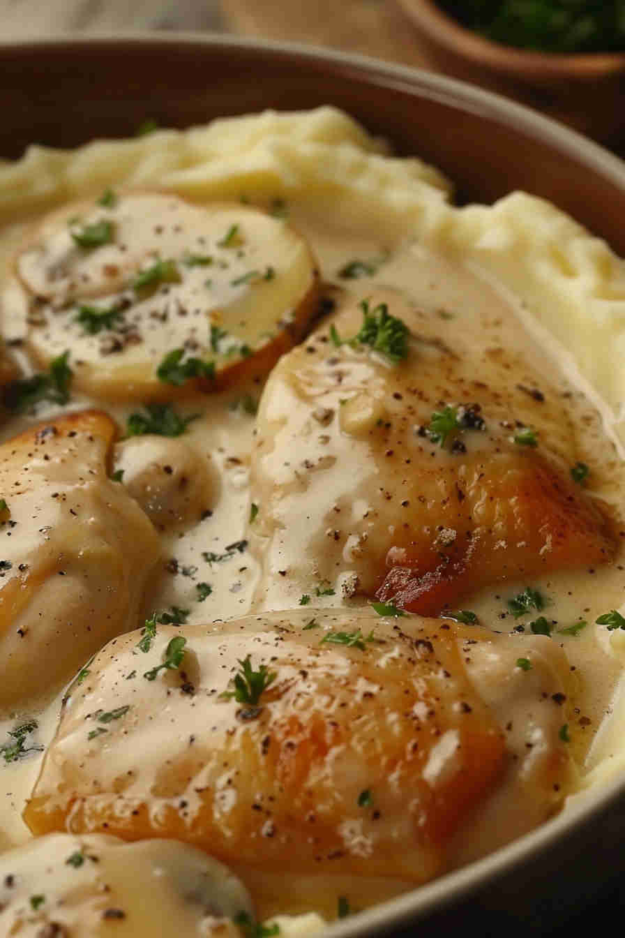 Creamy Garlic Butter Chicken Thighs