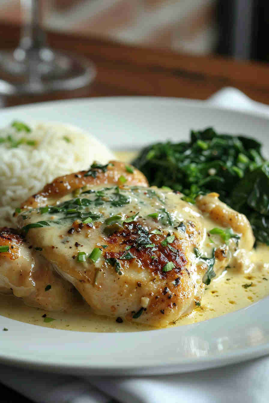 Creamy Garlic Butter Chicken Thighs