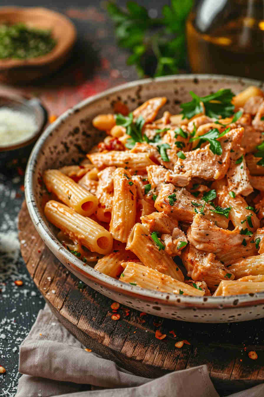 Creamy Garlic Chicken Pasta