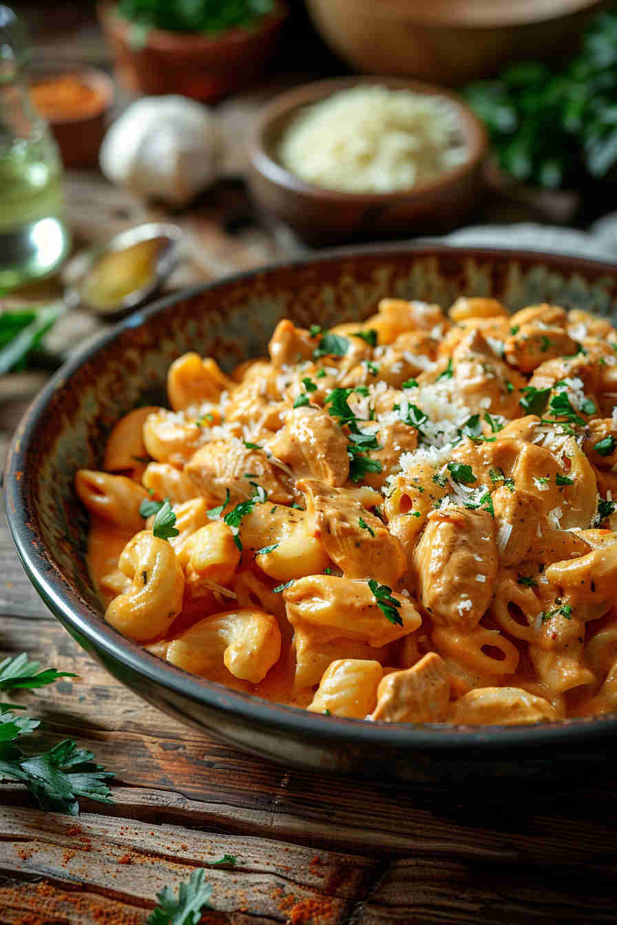 Creamy Garlic Chicken Pasta