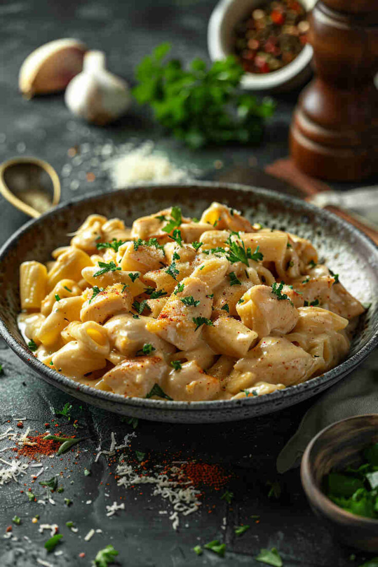Creamy Garlic Chicken Pasta