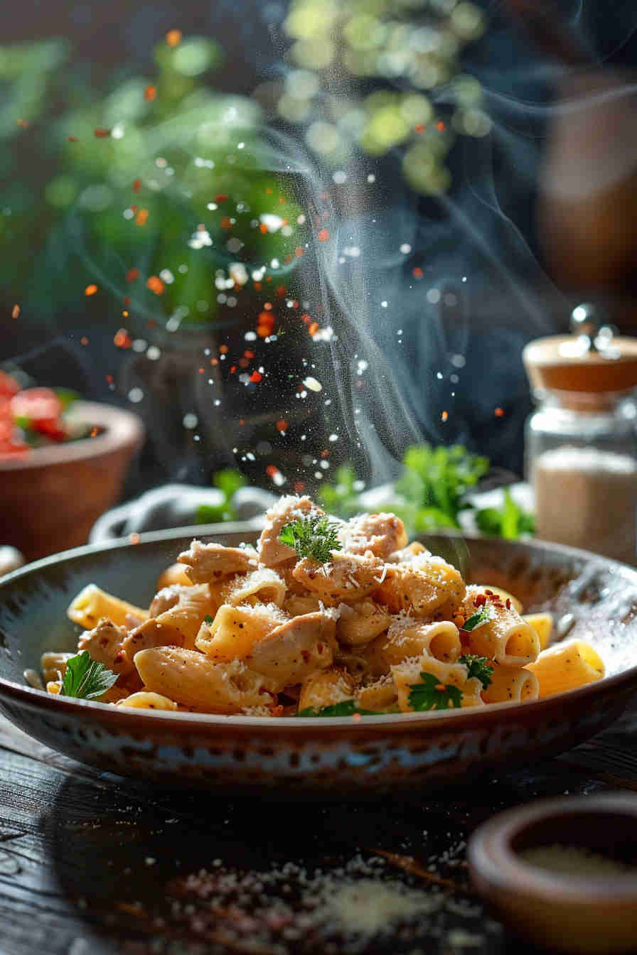 Creamy Garlic Chicken Pasta